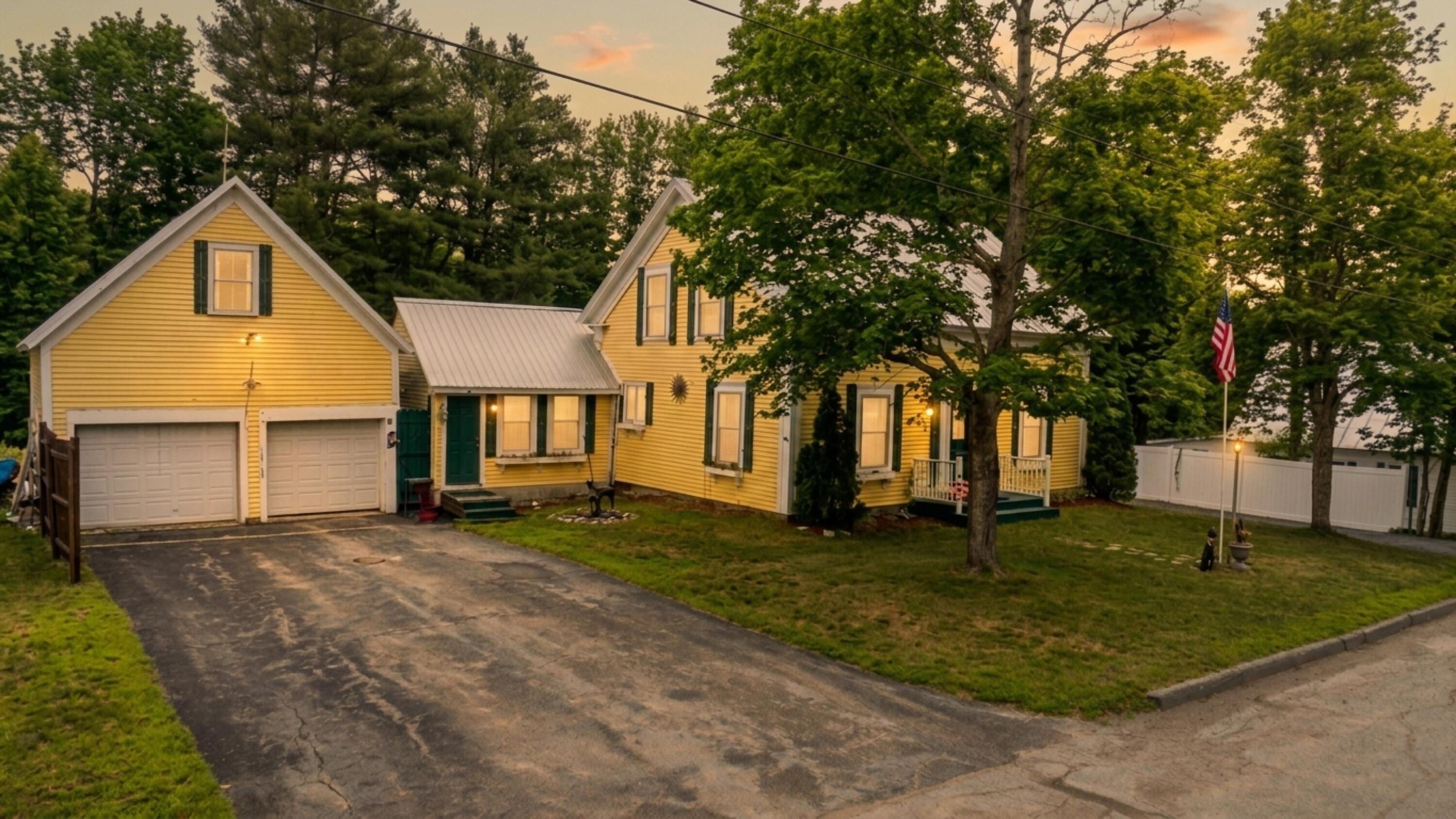 13 Hall Street Anson, ME 04958 - Photo 3 of 32 Front view from street w twilight edit