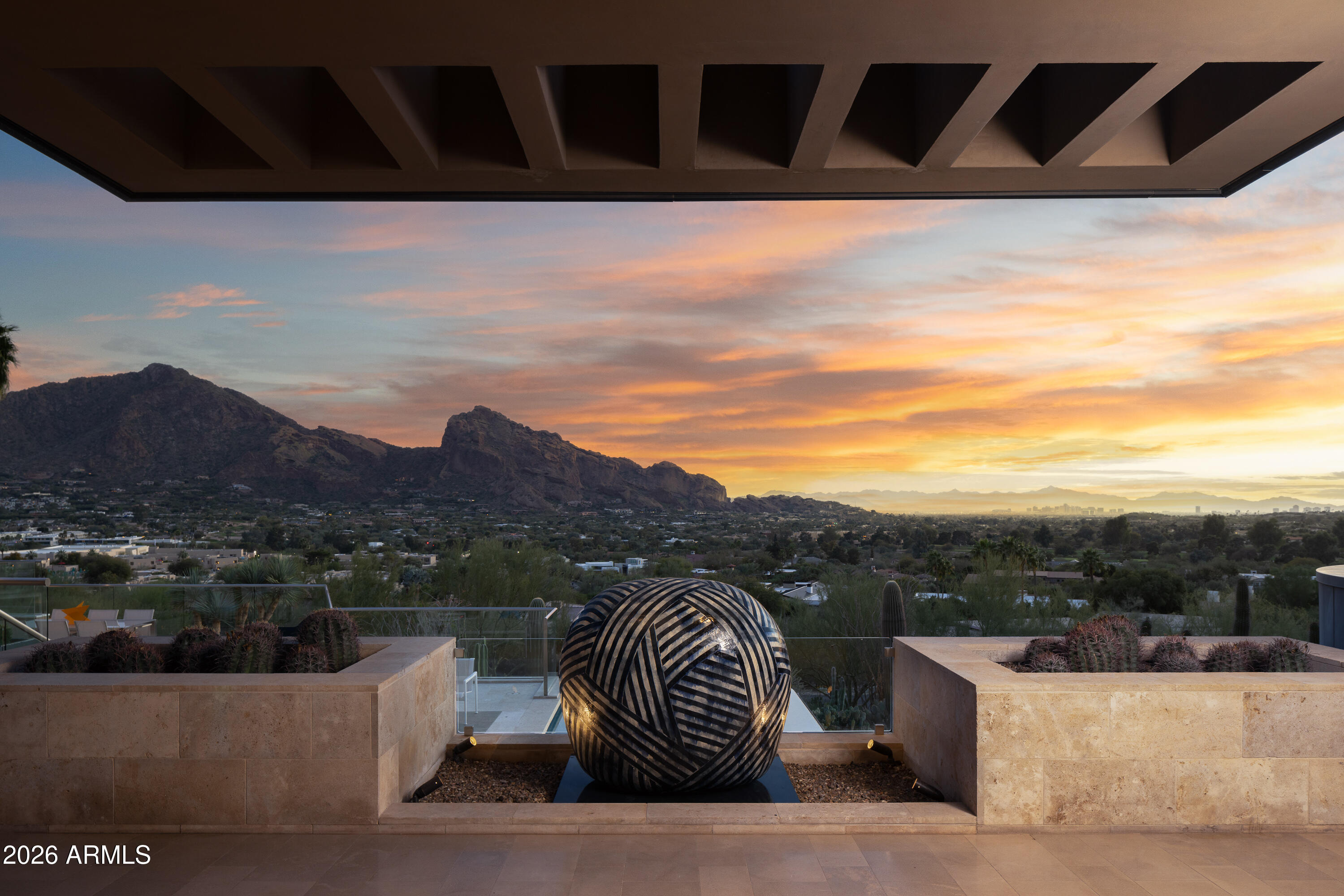 5248 East Arroyo Road Paradise Valley, AZ 85253 - Photo 12 of 31 a view of city from balcony