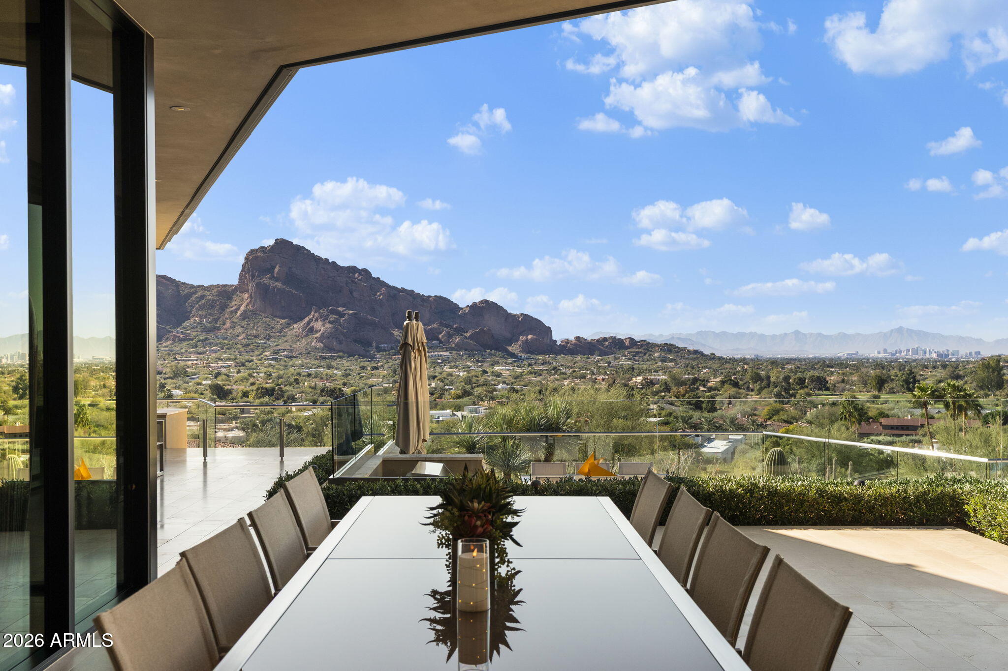 5248 East Arroyo Road Paradise Valley, AZ 85253 - Photo 19 of 31 a view of a balcony with lake view and mountain view