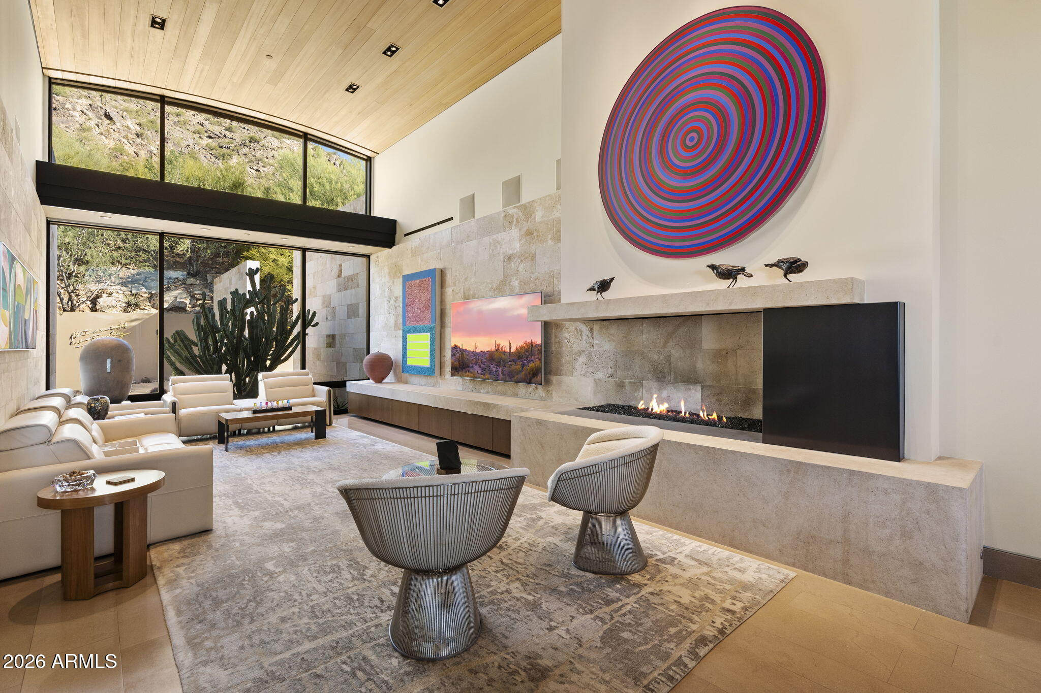 5248 East Arroyo Road Paradise Valley, AZ 85253 - Photo 21 of 31 a living room with furniture and a large window
