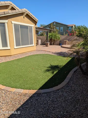 a view of a house with a garden
