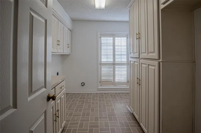 a bathroom with a window