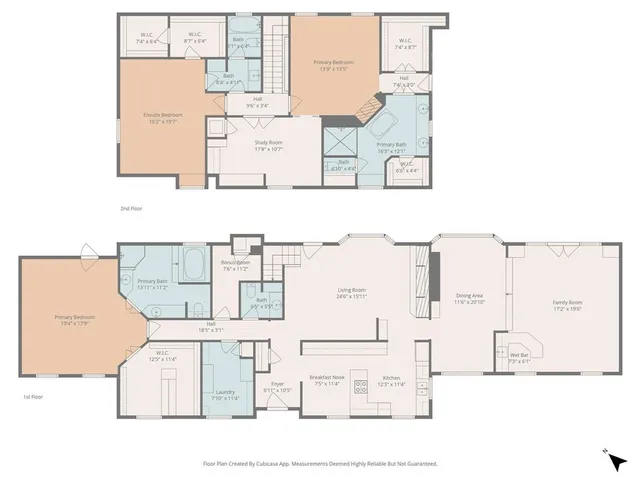 an aerial view of a kitchen