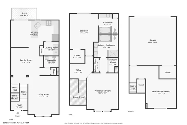 $399,900 | 664 Grosvenor Lane, Aurora, IL 60504
