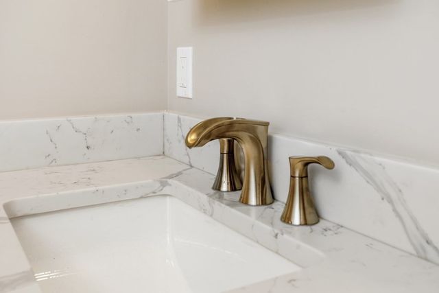 a view of a bathtub in a room