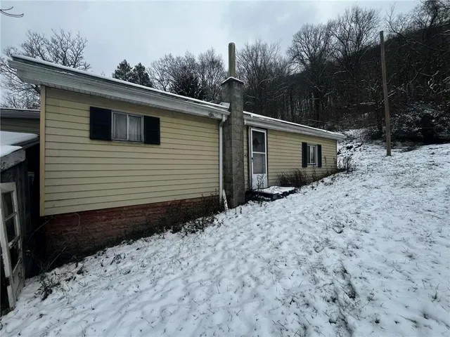 a backyard of a house