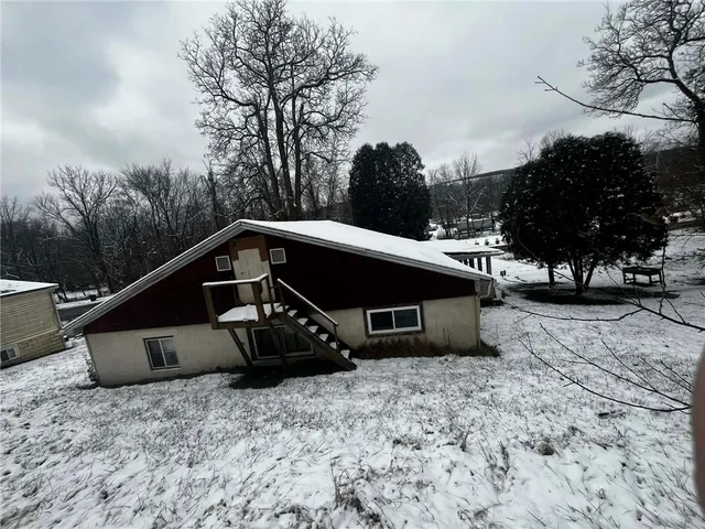a view of outdoor space with seating
