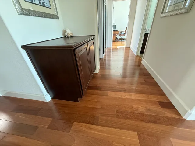 a view of wooden floor