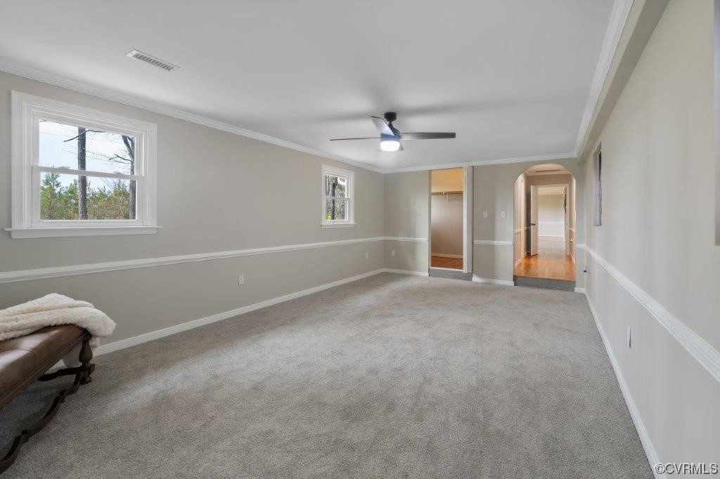 134 Ampthill Road Cartersville, VA 23027 - Photo 28 of 50 a view of livingroom with a ceiling fan and window