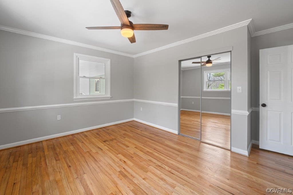 134 Ampthill Road Cartersville, VA 23027 - Photo 39 of 50 wooden floor in an empty room with a window