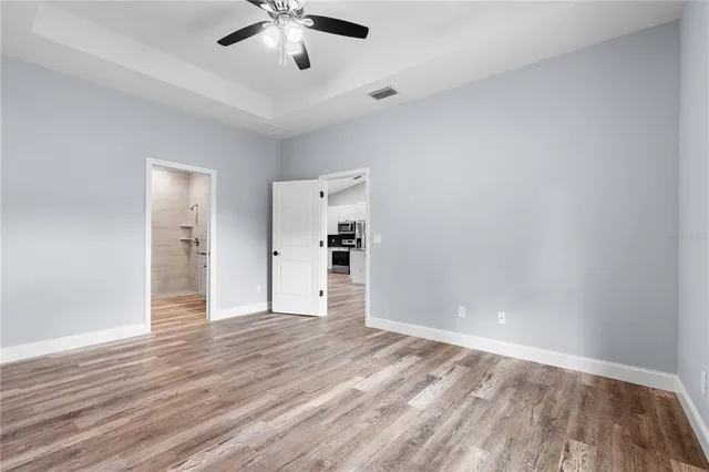 wooden floor in an empty room