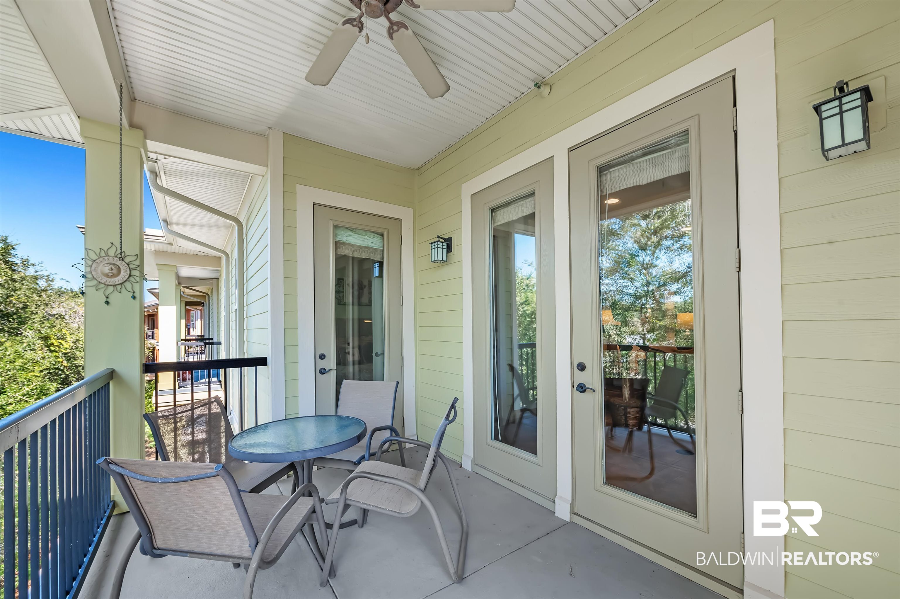 1430 Regency Road, Unit A301 Gulf Shores, AL 36542 - Photo 35 of 47 Balcony featuring ceiling fan