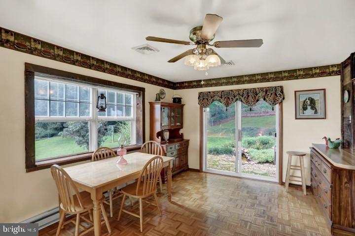 7238 Spring Road New Bloomfield, PA 17068 - Photo 11 of 55 Breakfast Room w/Sliders leading to Deck and Pond