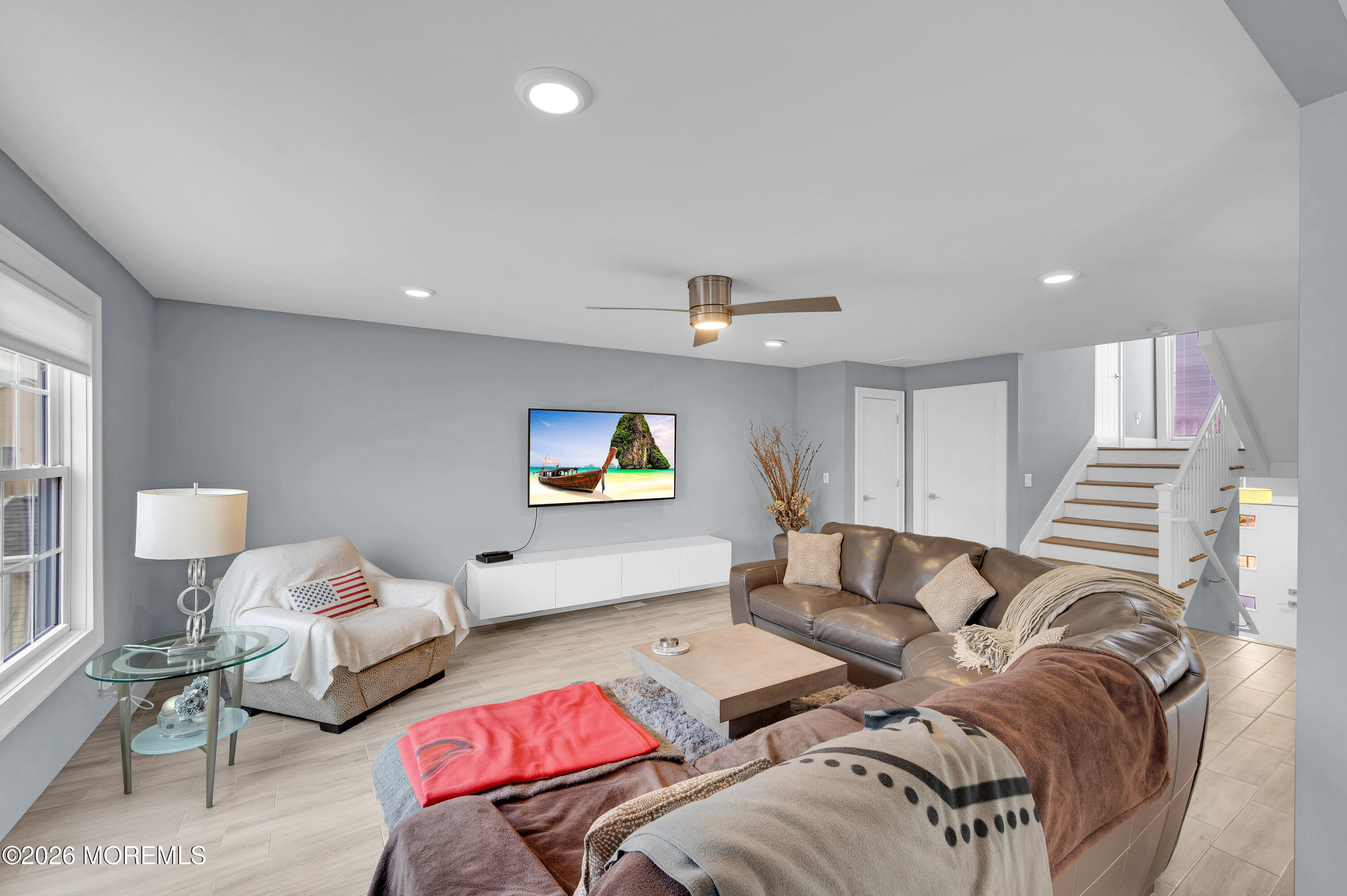 97 Bay View Drive Brick, NJ 08723 - Photo 9 of 65 a living room with furniture and a flat screen tv