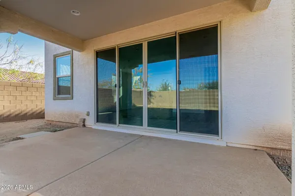 a view of an entrance door of the house