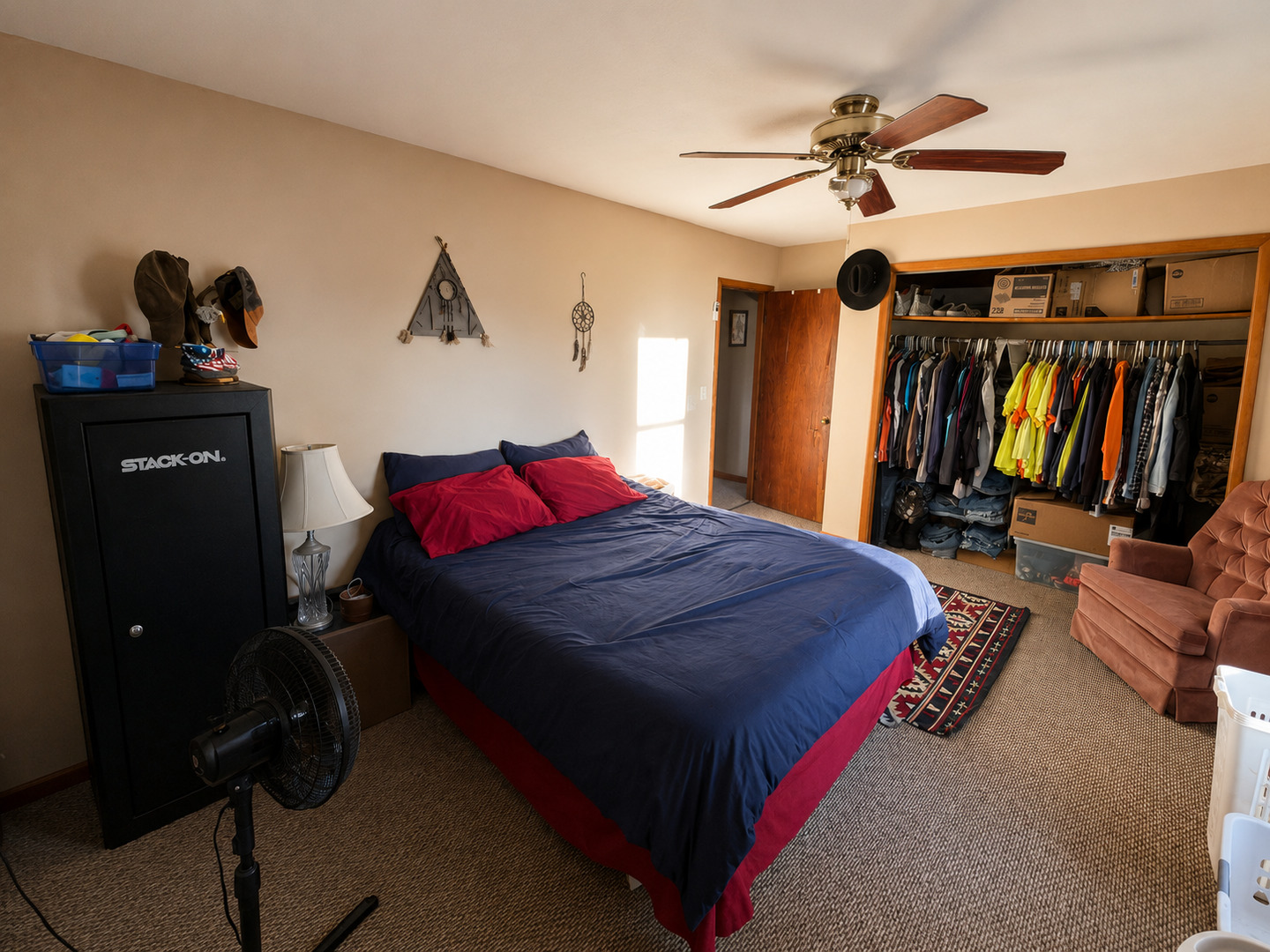 0 North 1900th Street Mount Carmel, IL 62863 - Photo 19 of 50 a bedroom with a bed and a chandelier
