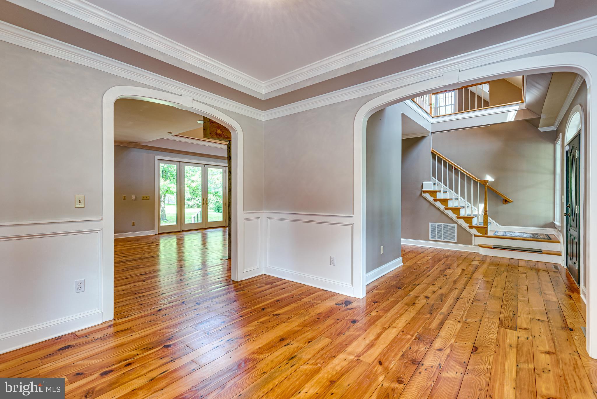 Dining room looking to foyer and great room