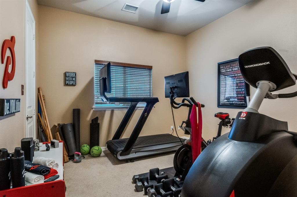 2810 Baker Street Sachse, TX 75048 - Photo 12 of 26 Workout area with carpet