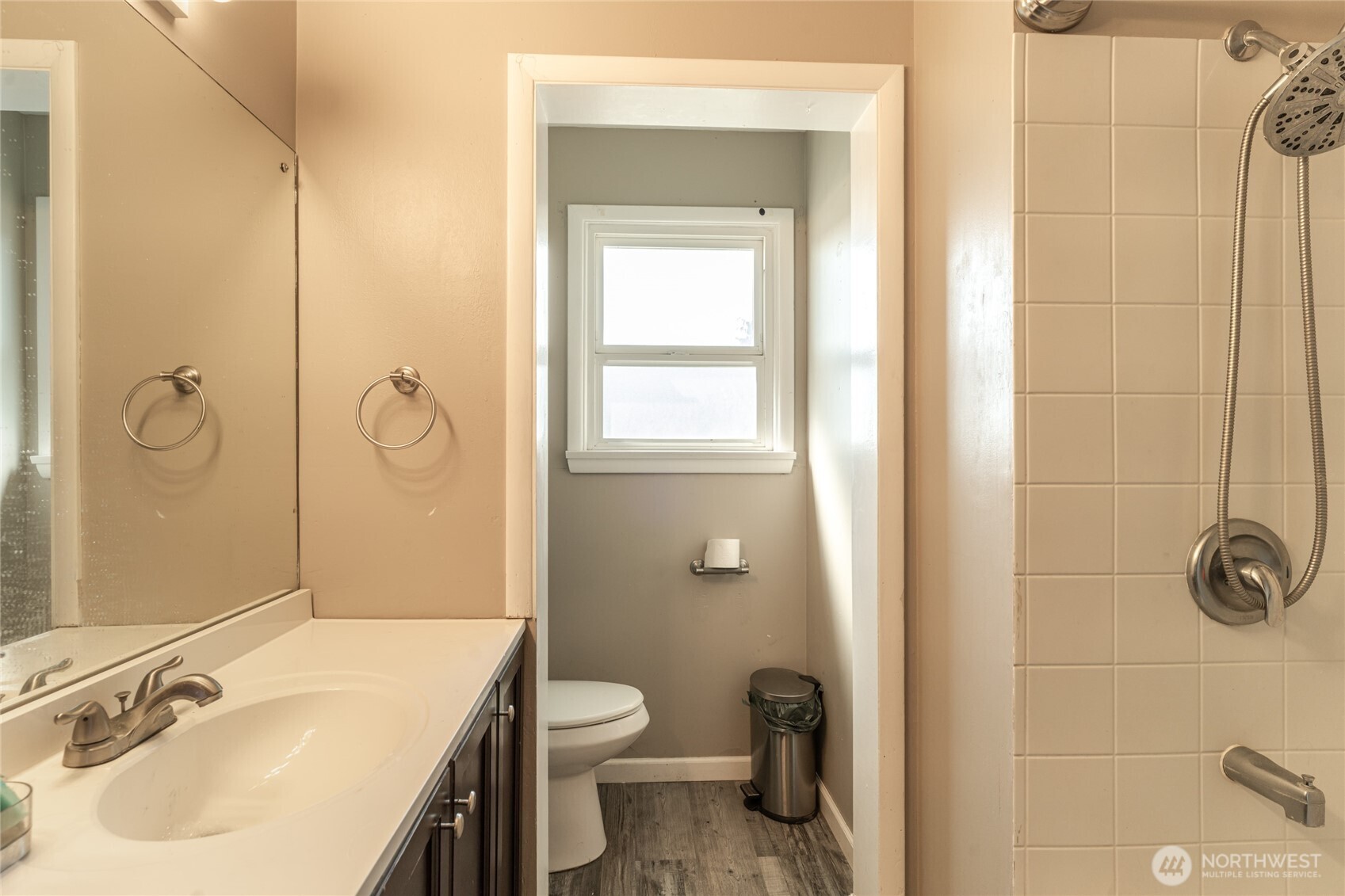 218 3rd Avenue Southwest Quincy, WA 98848 - Photo 13 of 20 a bathroom with a sink a toilet and shower