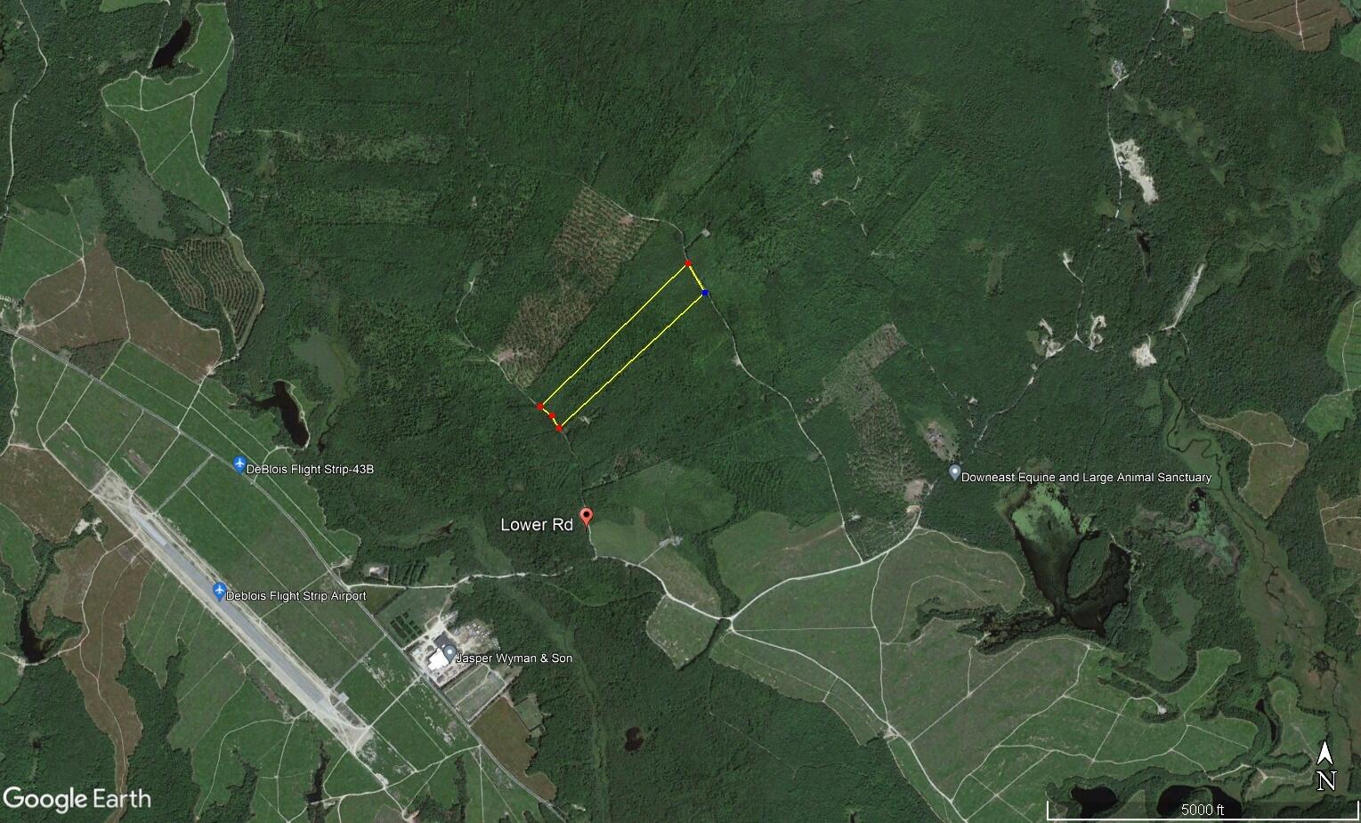 Lot 43 Lot Road Deblois, ME 04622 - Photo 1 of 7 lot 43 aerial