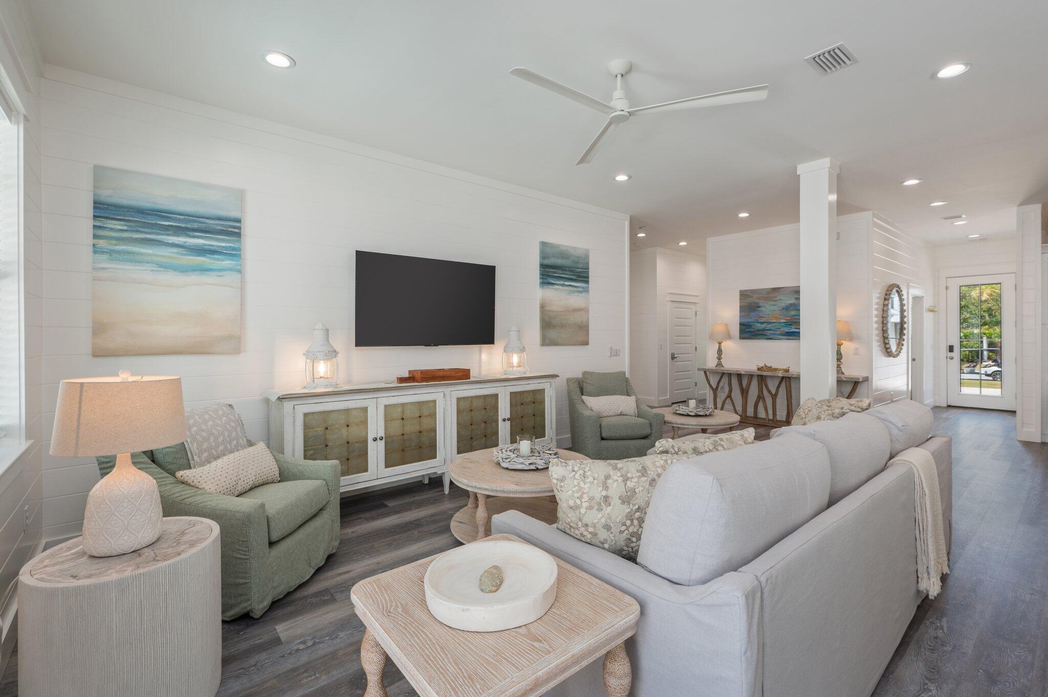 59 Marthas Lane Santa Rosa Beach, FL 32459 - Photo 14 of 85 a living room with furniture and a flat screen tv