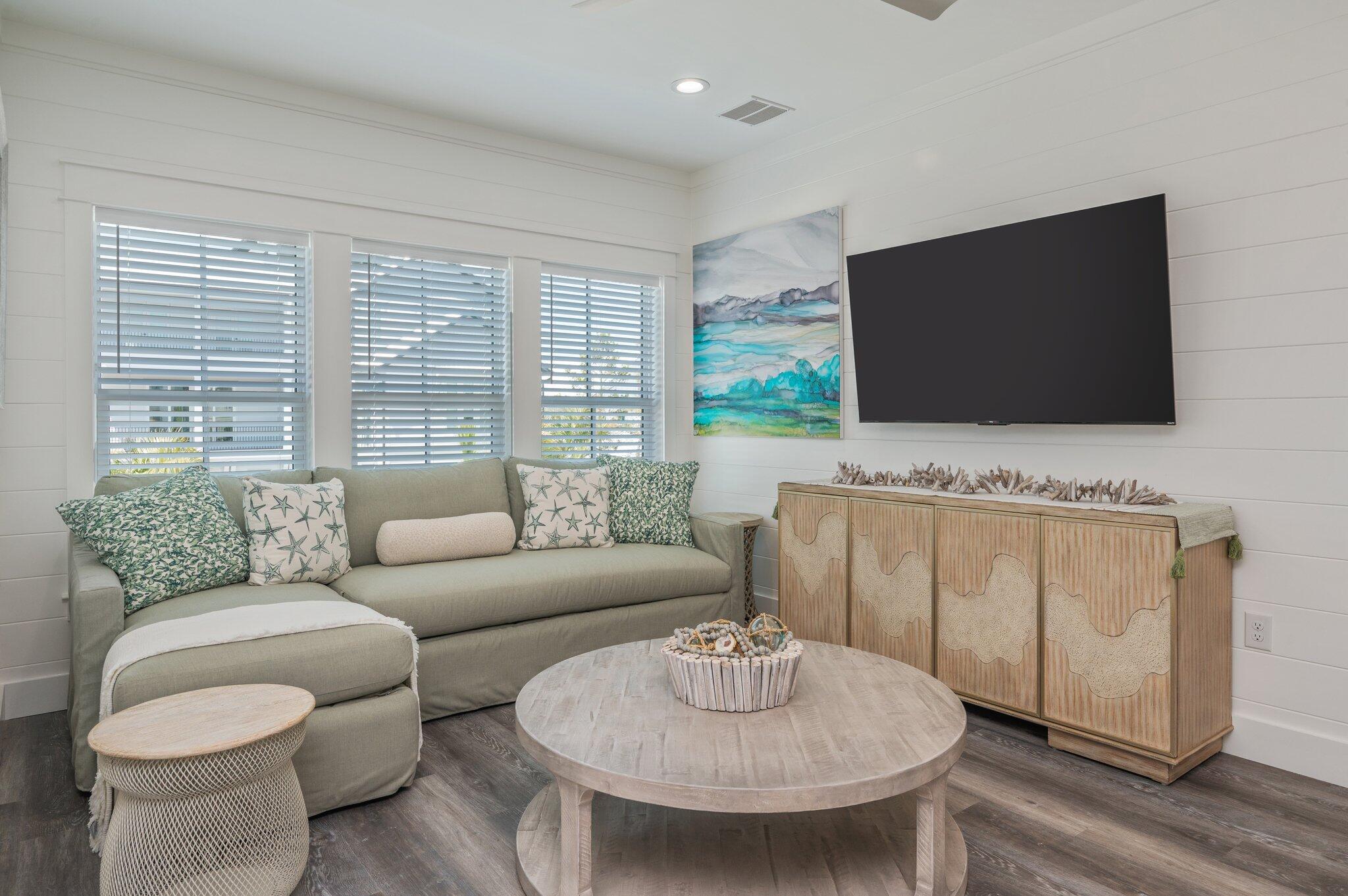 59 Marthas Lane Santa Rosa Beach, FL 32459 - Photo 36 of 85 a living room with furniture and a flat screen tv