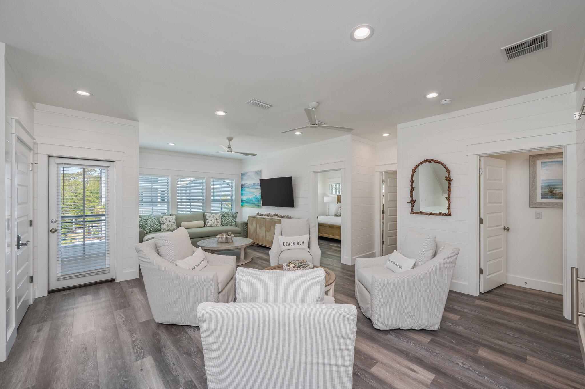59 Marthas Lane Santa Rosa Beach, FL 32459 - Photo 37 of 85 a living room with furniture and wooden floor