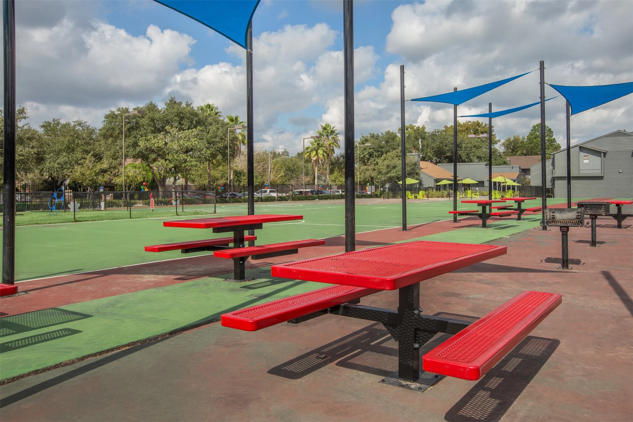 2101 Hayes Road, Unit 405 Houston, TX 77042 - Photo 10 of 17 a park with pool table and chairs