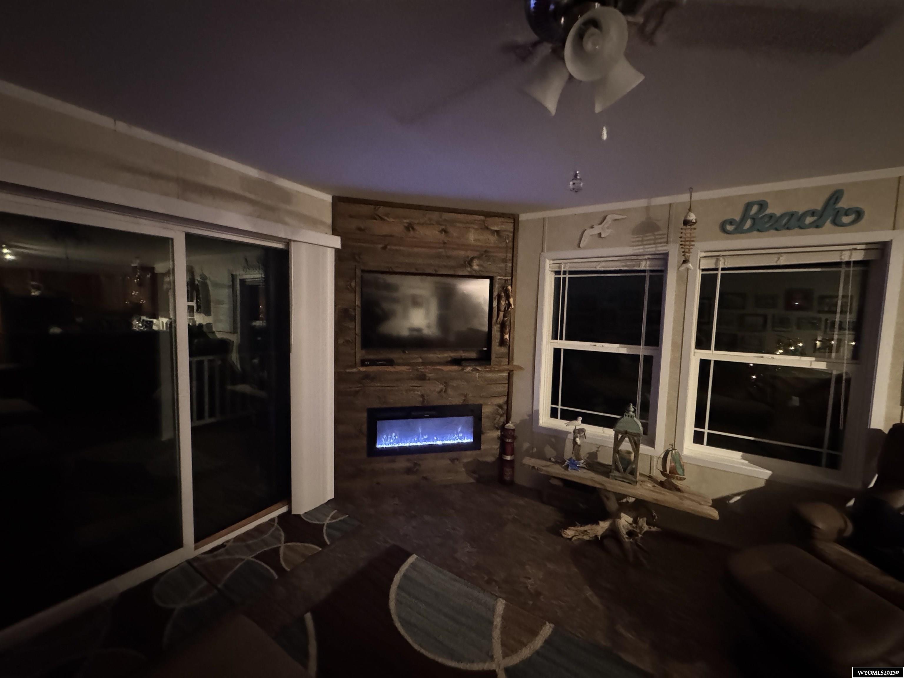 2469 C County Road 351 Sinclair, WY 82334 - Photo 14 of 32 Night time view! Electric Fire Place for ambiance and extra heat!