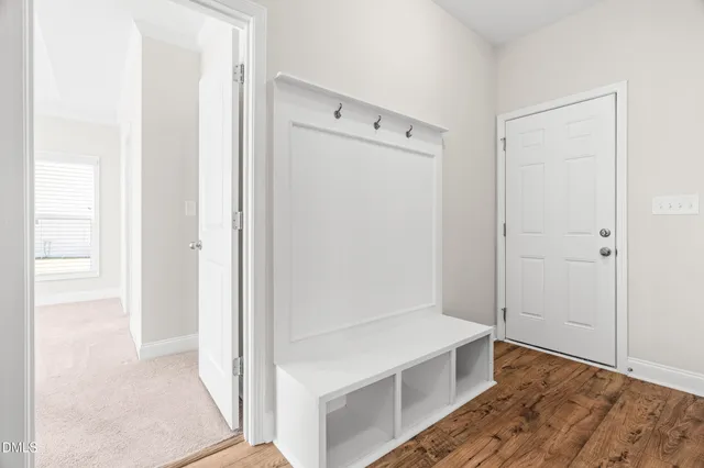 a view of a refrigerator in kitchen