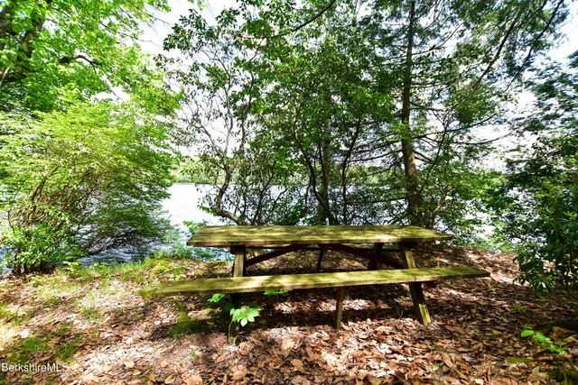 a backyard of a house with lots of green space and a fountain