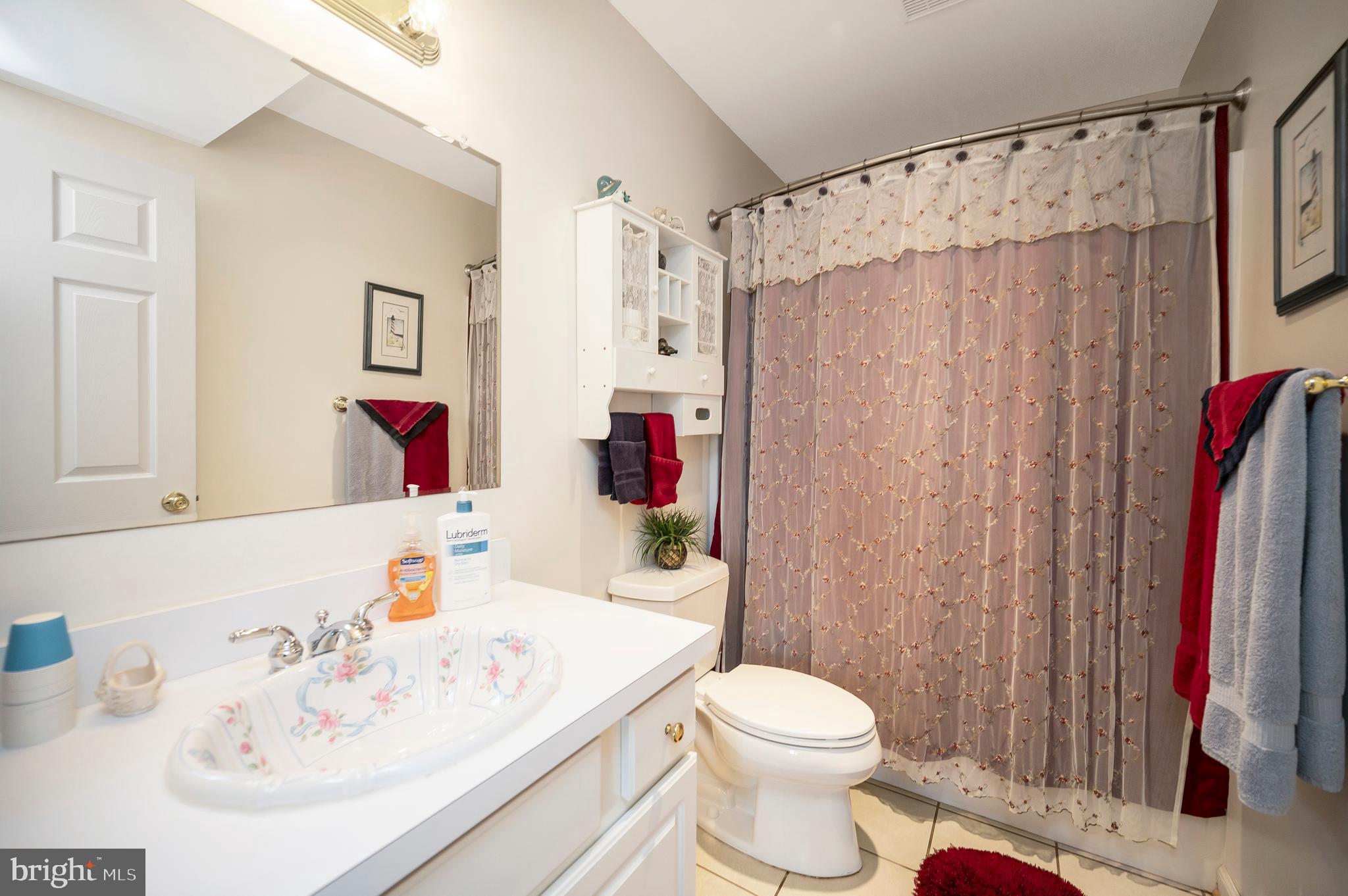 626 Cornwallis Avenue Locust Grove, VA 22508 - Photo 52 of 85 a bathroom with a sink toilet and shower curtain