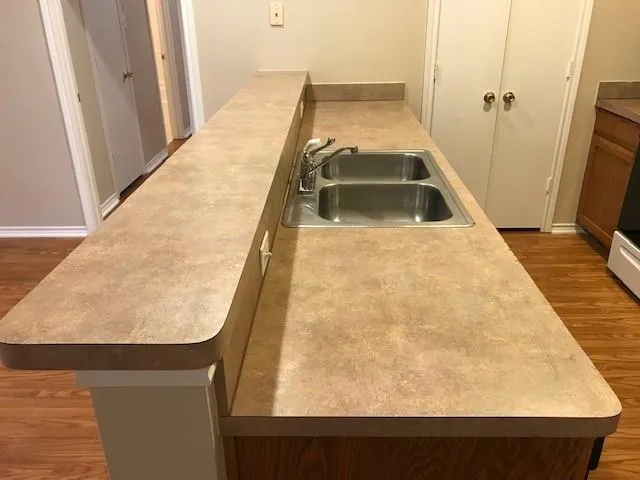 view of living room with wooden floor