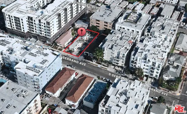 an aerial view of a city