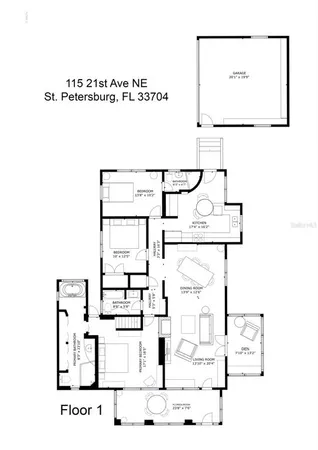 $1,199,000 | 115 21st Avenue Northeast, St. Petersburg, FL 33704