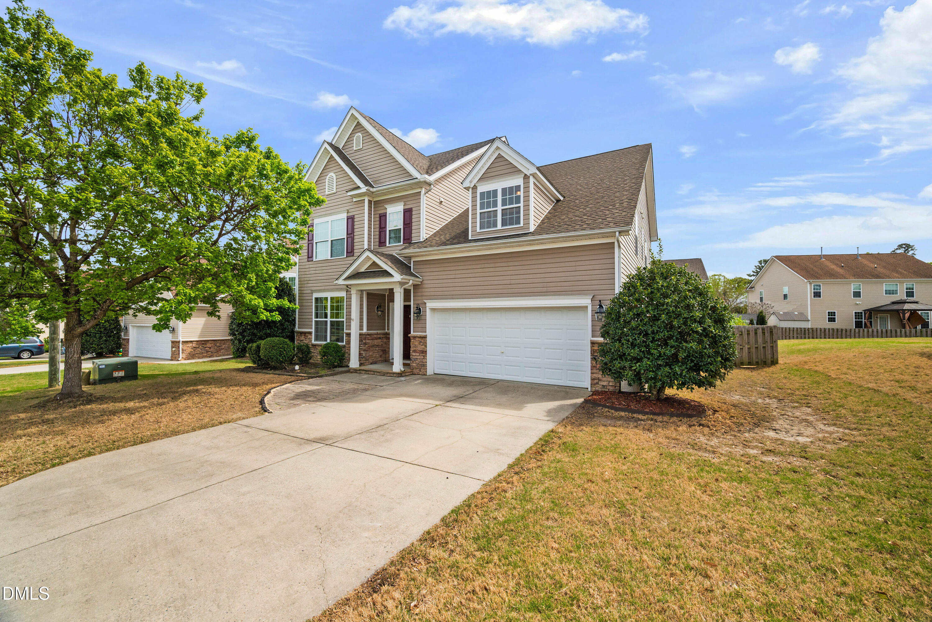 5304 Stone Station Drive Raleigh, NC 27616 - Photo 2 of 34 front view of a house with a street