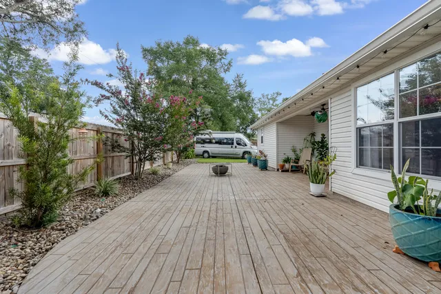 a view of a wooden fence