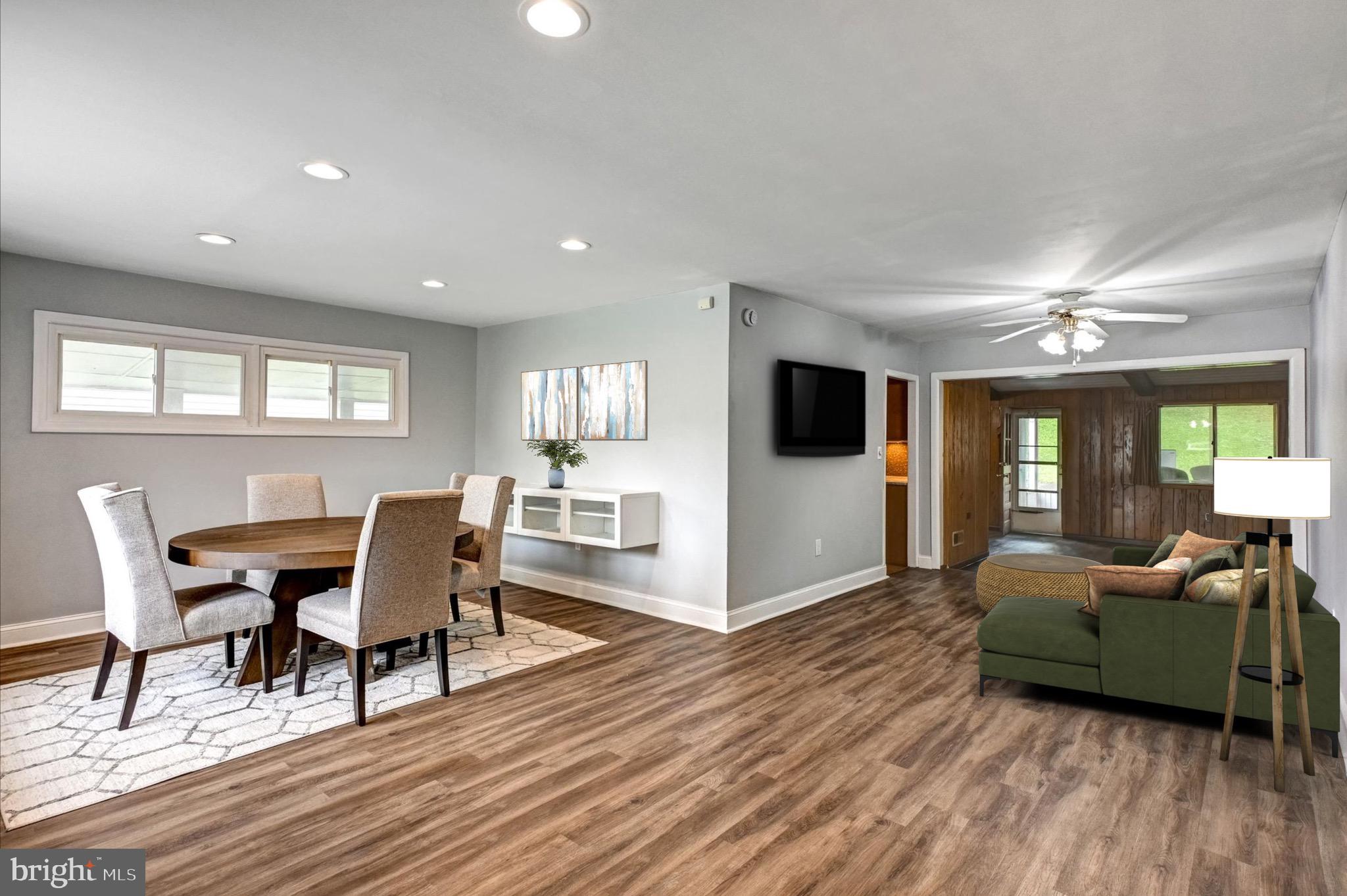 Combo living dining areas