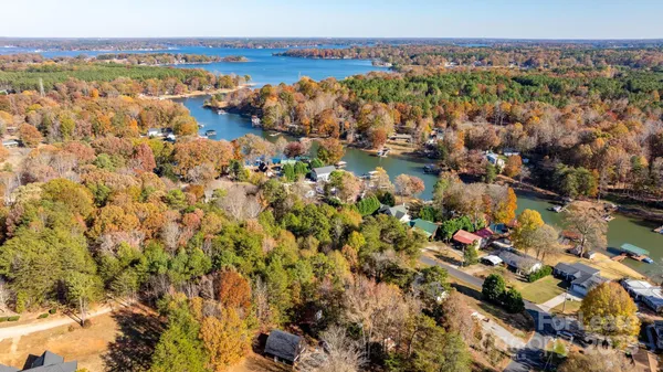 a view of backyard of house