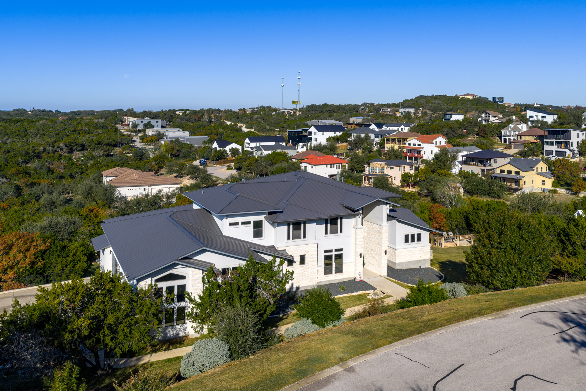 14900 Copper Ridge Lane Austin, TX 78734 - Photo 35 of 39 Aerial perspective of suburban area