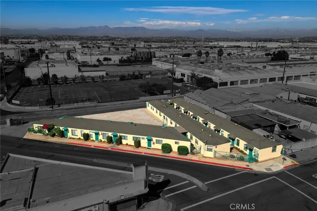a view of a balcony with city view