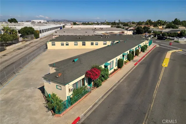 an aerial view of a city