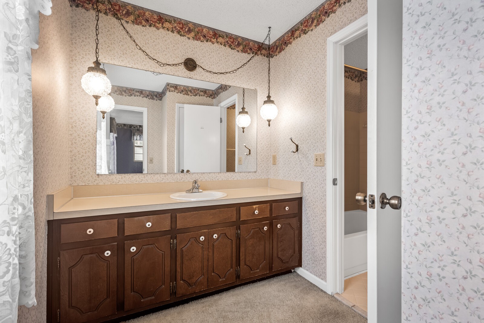 3352 Country Way Road Antioch, TN 37013 - Photo 17 of 26 a spacious bathroom with a double vanity sink a large mirror and shower