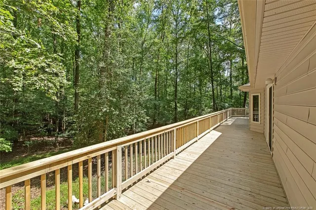 a view of balcony and deck