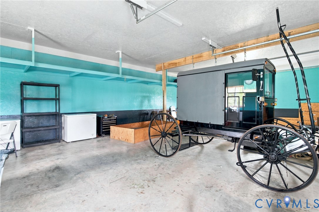 1451 Dixie Hill Road Dillwyn, VA 23936 - Photo 38 of 51 Spacious garage with concrete flooring, overhead f