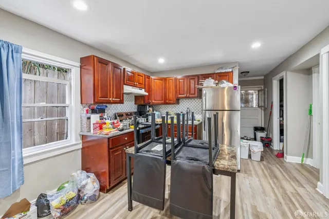 a view of a garage with storage