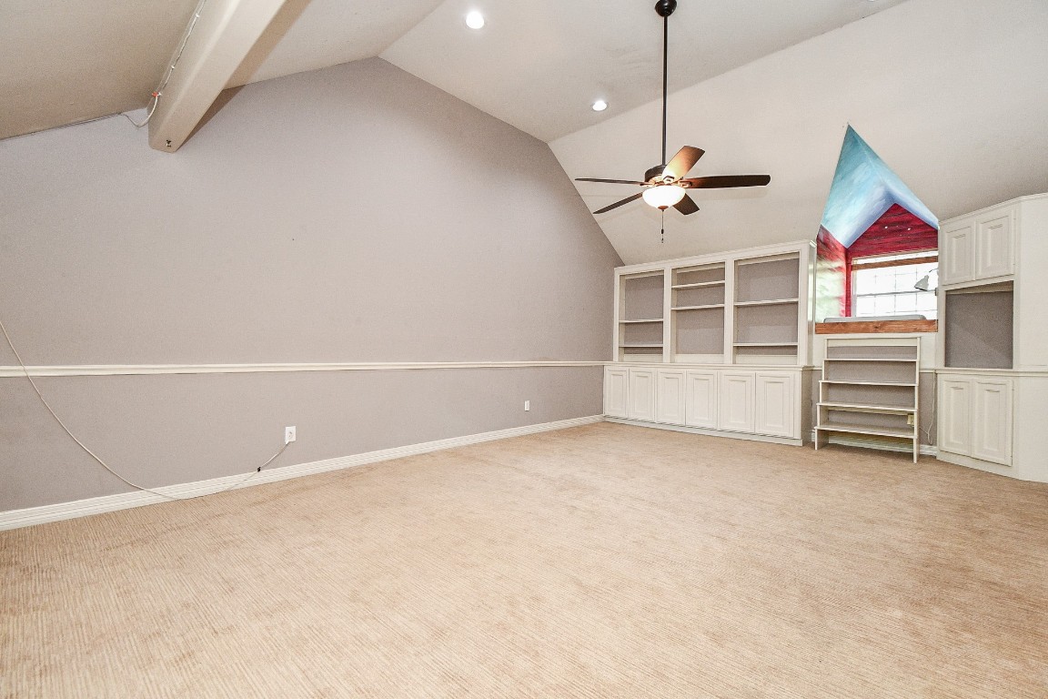 1240 Bingle Road Spring Valley Village, TX 77055 - Photo 26 of 49 Going UPstairs you will find one of the most unique features of the home. It can be literally almost anything you could ask for in the way of a bedroom/gameroom/or use your imagination. The picture shows a recessed niche for a bed to the back right.