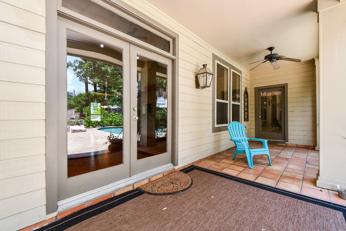 1240 Bingle Road Spring Valley Village, TX 77055 - Photo 36 of 49 This is the door enterance to the back yard paradise from the family room
