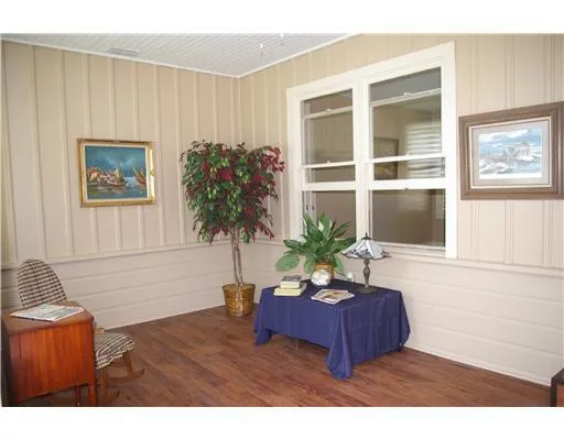 a living room with furniture potted plant and a window