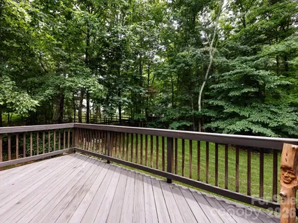 a view of wooden deck